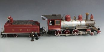 Bachmann G gauge SPC 4-6-0 American locomotive and tender '21'.