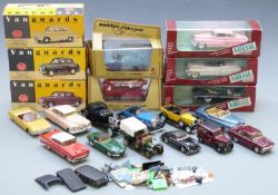 Twenty Vanguards, Vitesse, Matchbox Models of Yesteryear and similar diecast model vehicles, eight
