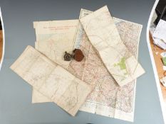 British Army WWI compass Verners pattern No. 112189 dated 1917, with A. Russell-Wilson The Black