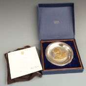 Winston Churchill Centenary Trust silver plate, limited edition number 836