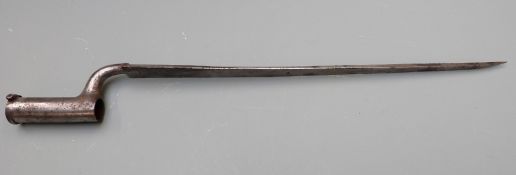 British Brown Bess socket bayonet with 4