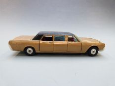 Corgi Toys diecast model Lincoln Continental Executive Limousine with metallic gold and black body