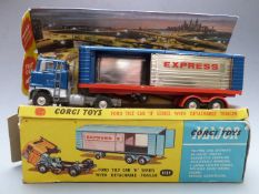 Corgi Major Toys diecast model Ford Tilt Cab 'H' Series with Detachable Trailer, 1137, in original