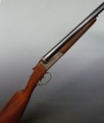 Armeria Ibanez Cebra 12 bore side by side shotgun with engraved locks, trigger guard underside and