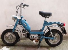 1977 Garelli 49cc moped registration PFB 727R, purchased by the vendor for his daughter who never