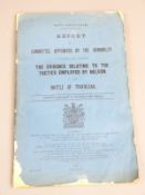 Royal Navy publication dated 1913 containing a report on the Battle of Trafalgar and the tactics