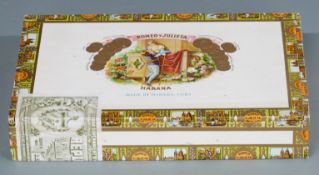 Twenty five Romeo Y Julieta Petit Coronas cigars, sealed in original box.