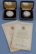 Royal Mint Conservation Coin Collection silver proof coins comprising Tanzanian 50 shilingi and 25