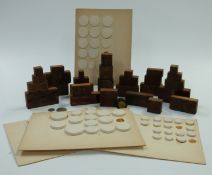 Spink & Son box of coin printing blocks and intaglios