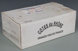 Case of twelve bottles of Domaine Sainte-Anne Cotes du Rhone Villages 1996 red wine, 750ml, 13% vol,
