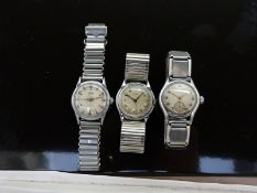 Three gentleman's wristwatches comprising Majex, Miramar and DuBois, all with silver dials, Arabic