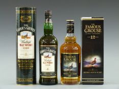 The Famous Grouse Vintage Malt Whisky,1992,  700ml, 40% vol, in original presentation tube and The