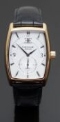 Earnshaw rose gold plated gentleman's automatic wristwatch ref. ES-8009 with subsidiary seconds