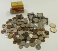 A quantity of UK and overseas coinage including two 1935 rocking horse crowns, Irish Free State