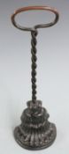 19th/20thC Kendrick cast iron door stop/porter, H38cm