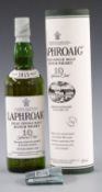 Laphroaig 10 years old Islay Single Malt Scotch Whisky, 700ml, 40% vol, in original box with Friends