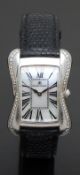 Maurice Lacroix Divina wristwatch ref. DV5012-SD531-160 with black Roman numerals, mother of pearl