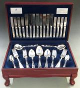 Viners eight place setting canteen of silver plated cutlery