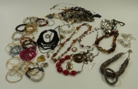 A collection of costume jewellery