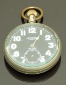 Doxa WWI Royal Flying Corps Mark V keyless winding open faced cockpit or pocket watch with