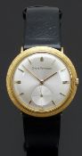 Girard Perregaux 18ct gold gentleman's wristwatch with inset subsidiary seconds dial, gold hands and