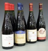 Ten bottles of French Saumur red wine including Saumur Les Basselles 2000, Saumur Les Palandines