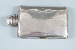 Edward VII George Unite hallmarked silver combined hallmarked silver hip flask and cigar case,