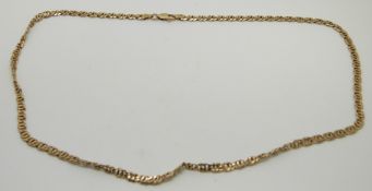 A 9ct gold necklace, 9.9g