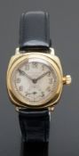 Rolex 9ct gold gentleman's wristwatch ref. 2949 with inset subsidiary seconds dial, blued skeleton