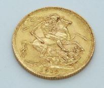 George V 1912 gold full sovereign