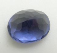 A loose oval cut tanzanite measuring approximately 7.8ct
