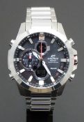 Casio Edifice Tough Solar Bluetooth gentleman’s world time chronograph wristwatch ref. ECB-500