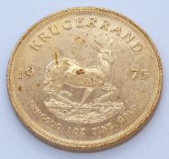 1975 1oz gold Krugerrand
