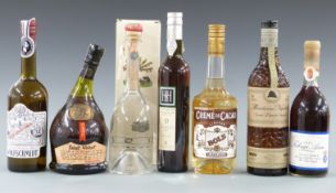 A collection of assorted wines and spirits, comprising Capovilla Distillati fruit liqueur 500ml, 44%