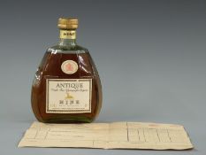 Antique Hine Vielle Fine Champagne Cognac, 700ml, 40% vol, with original receipt.