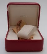 Omega wristwatch box, 14.5x12x7.5cm.