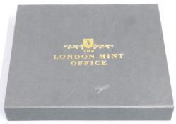 London Mint Office seven silver half dollars, with certificates