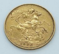 Victoria 1900 gold full sovereign