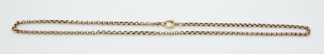 Victorian 9ct rose gold necklace, 8.1g