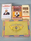 A quantity of cigars including one box of fifty King Edward the Seventh American cigars, four