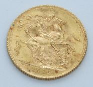 George V 1915 gold full sovereign