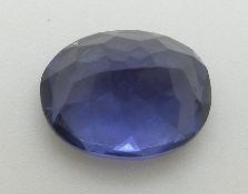 A loose oval cut tanzanite measuring approximately 7.8ct