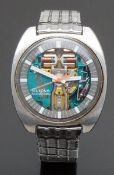 Bulova Accutron Spaceview gentleman's wristwatch ref. 770 with luminous hour and minute hands,