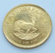 1982 1oz gold Krugerrand