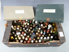 Approximately 150 alcohol miniatures including two Scottish finest malt miniature presentation