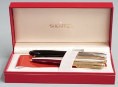 Sheaffer Legacy fountain pen with 18ct gold nib, in original box with paperwork together with