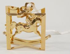 Georg Jensen 2009 rocking horse Christmas tree bauble, in original box