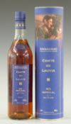 Comte de Lauvia XO Imperial Armagnac, aged 12 years, 700ml, 40% vol, in original tube.