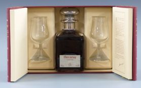 Hennessy Tome Red 'Library' edition cognac, in original bookcase style presentation box with two