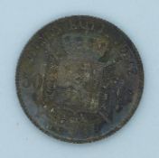 Belgian Leopold II 1898 50 centimes